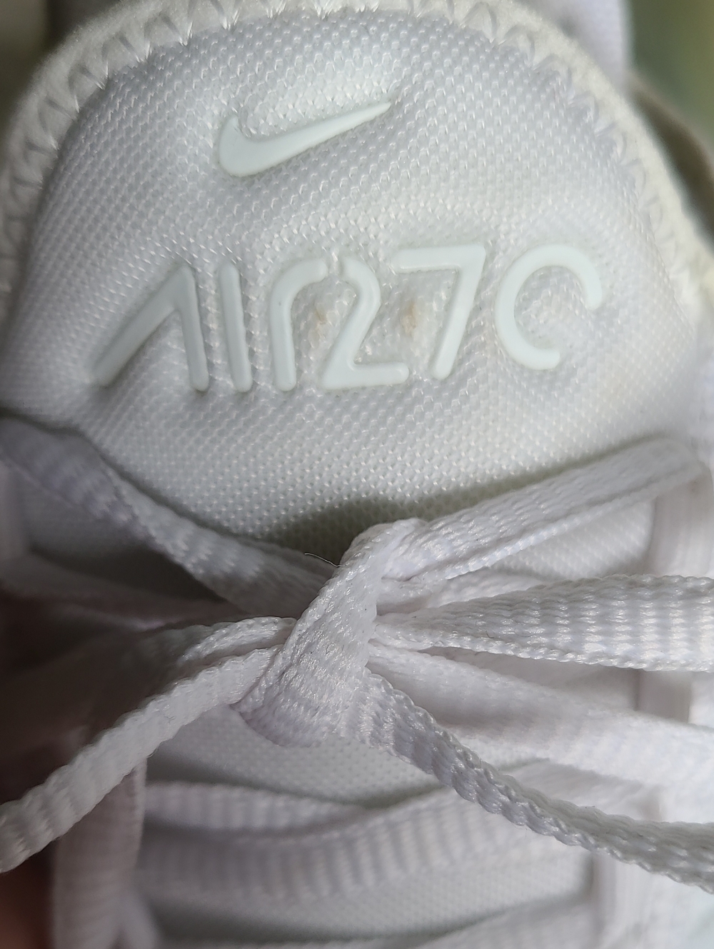 Nike Air 270 Air Max Tennis Shoes Sneakers All White Size 6.5Y - Picture 5 of 15